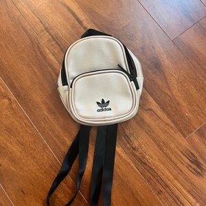 Adidas mini leather rose gold backpack
